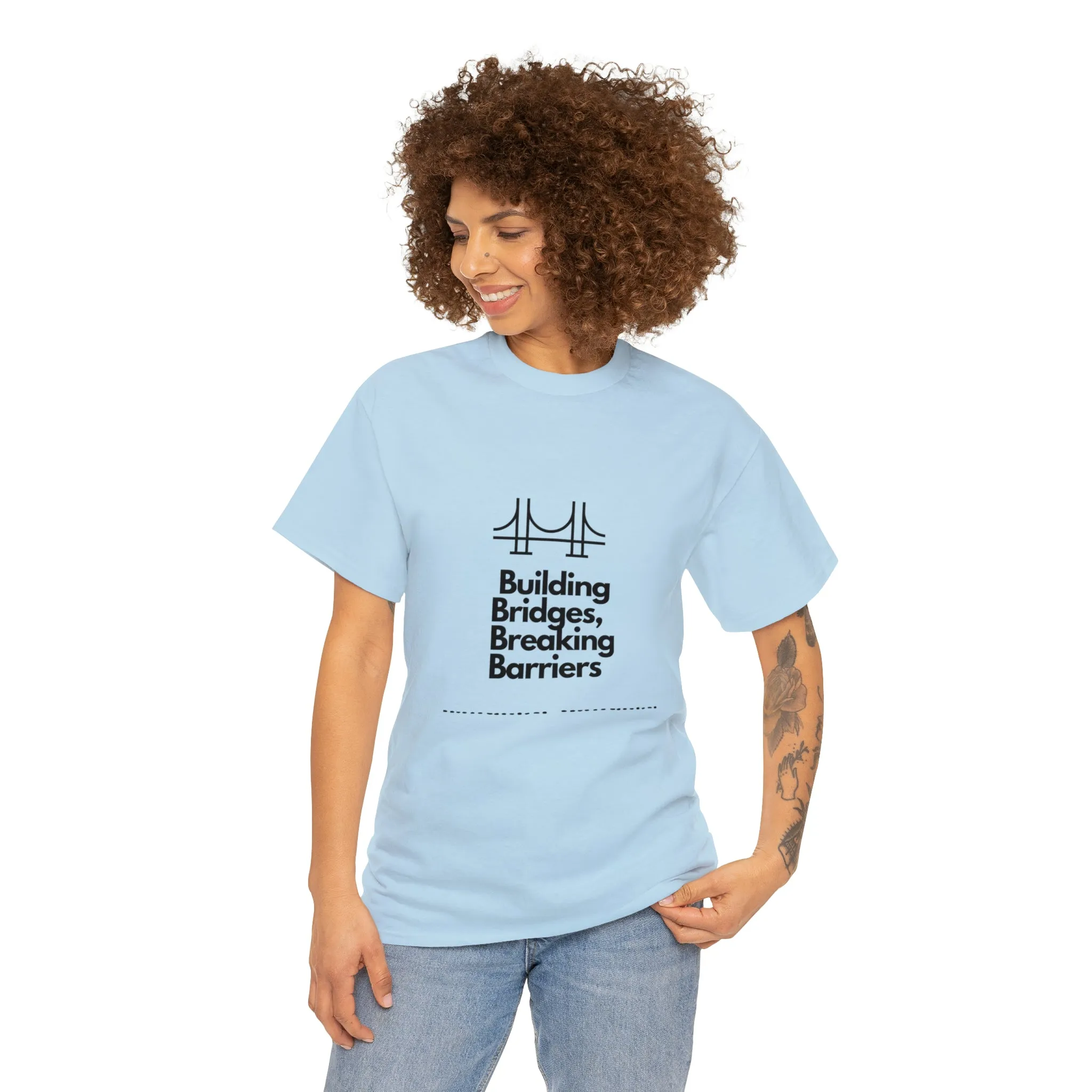 Unisex Heavy Cotton Tee-Breaking Barriers