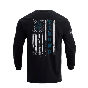 USA FLAG GRAPHIC LONG SLEEVE T-SHIRT