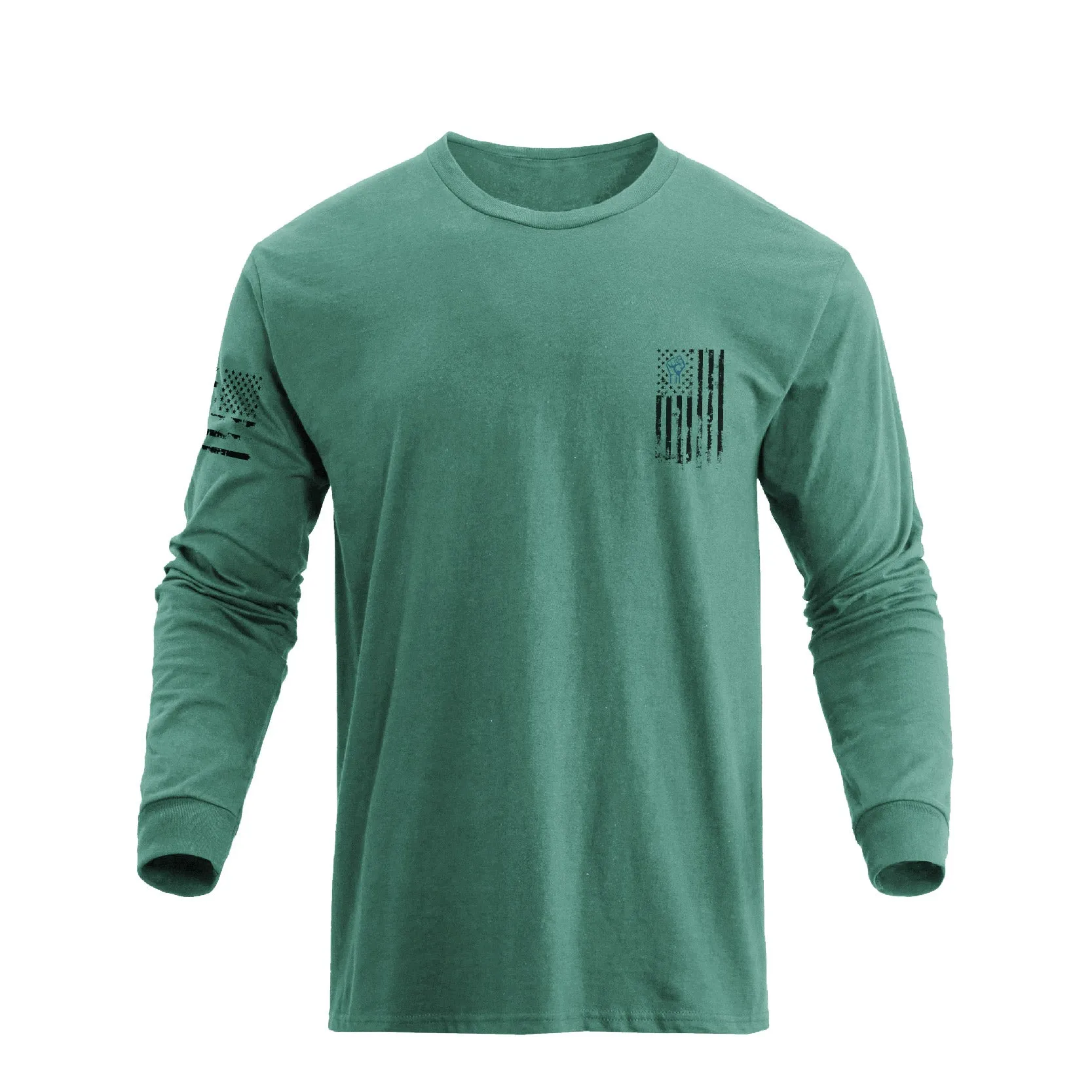 USA FLAG GRAPHIC LONG SLEEVE T-SHIRT