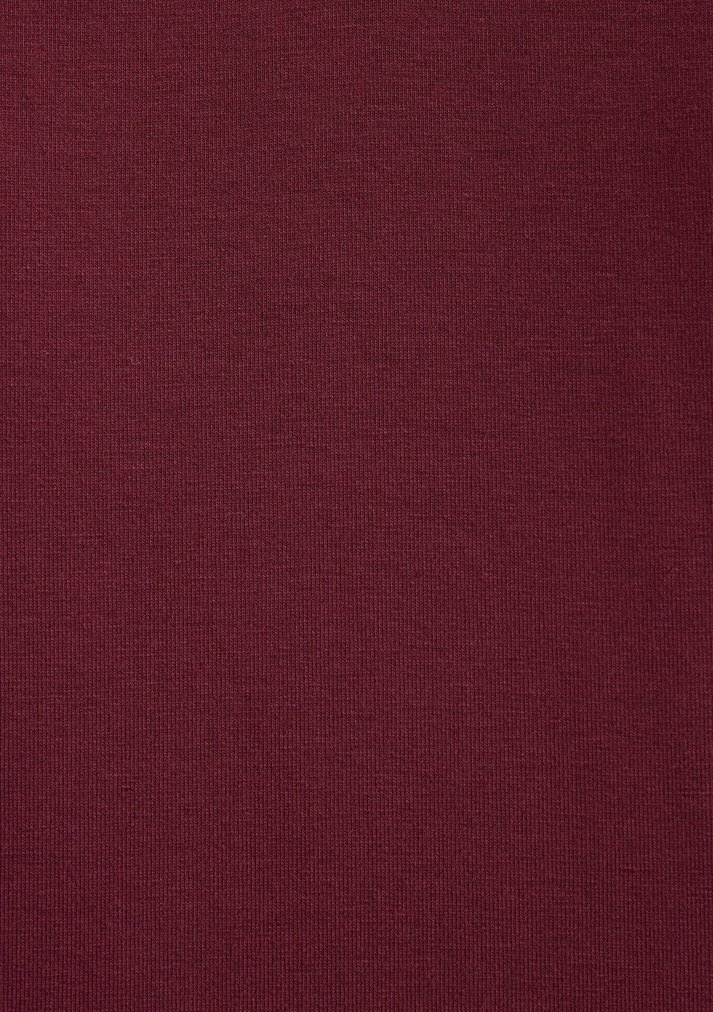 V Neck Burgundy Basic T-Shirt