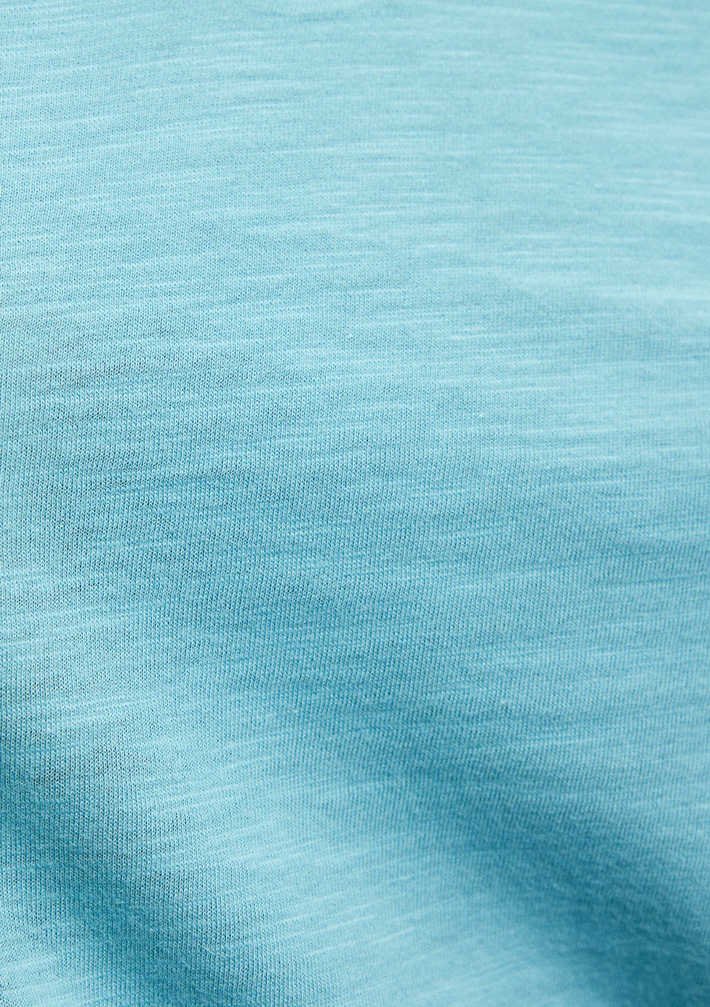 V Neck Green Basic T-Shirt