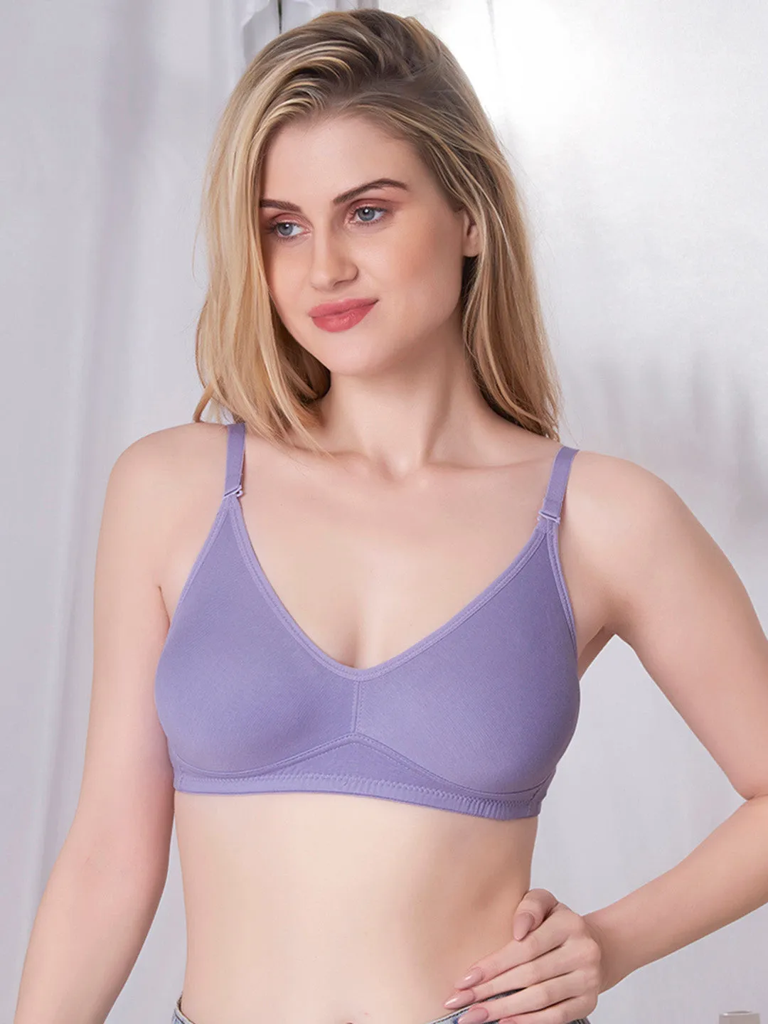 Violet Tulip Non Padded Non Wired Daily Wear Simple Bra for Women