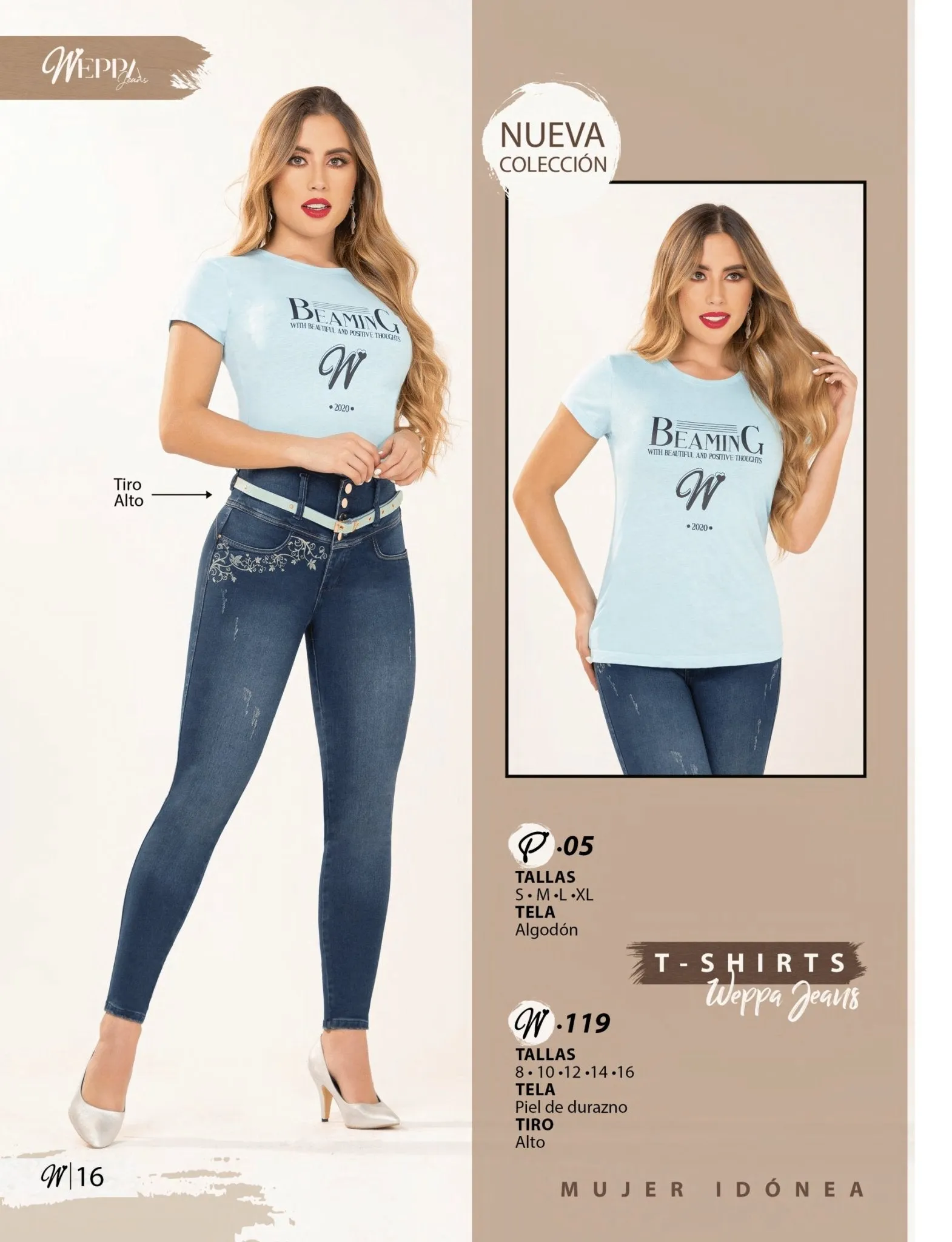W-119 100%  Authentic Colombian Push Up Jeans