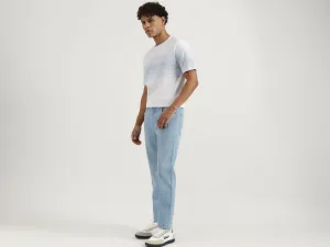 Washed Low Crotch Jeans