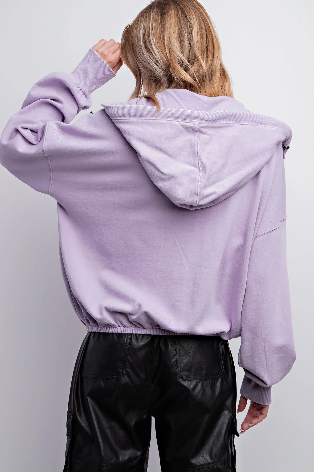 WASHED TERRY HOODIE PULLOVER