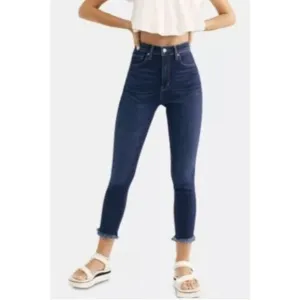 We The Free Raw High-Rise Jegging Jeans Free People Womens Size 25 Deep Indigo