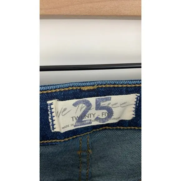 We The Free Raw High-Rise Jegging Jeans Free People Womens Size 25 Deep Indigo