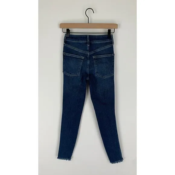 We The Free Raw High-Rise Jegging Jeans Free People Womens Size 25 Deep Indigo