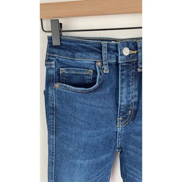 We The Free Raw High-Rise Jegging Jeans Free People Womens Size 25 Deep Indigo
