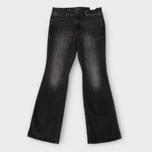 WHBM NWT Skinny Flare High Rise Stretchy Black Jeans 14L