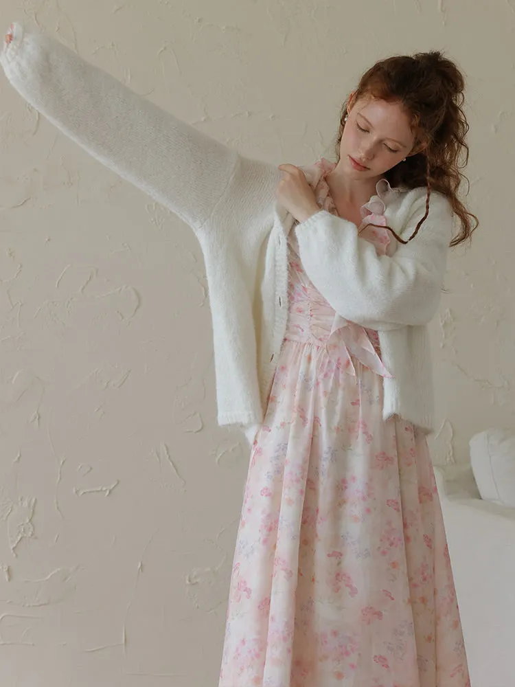 Whispering Petals Long Dress