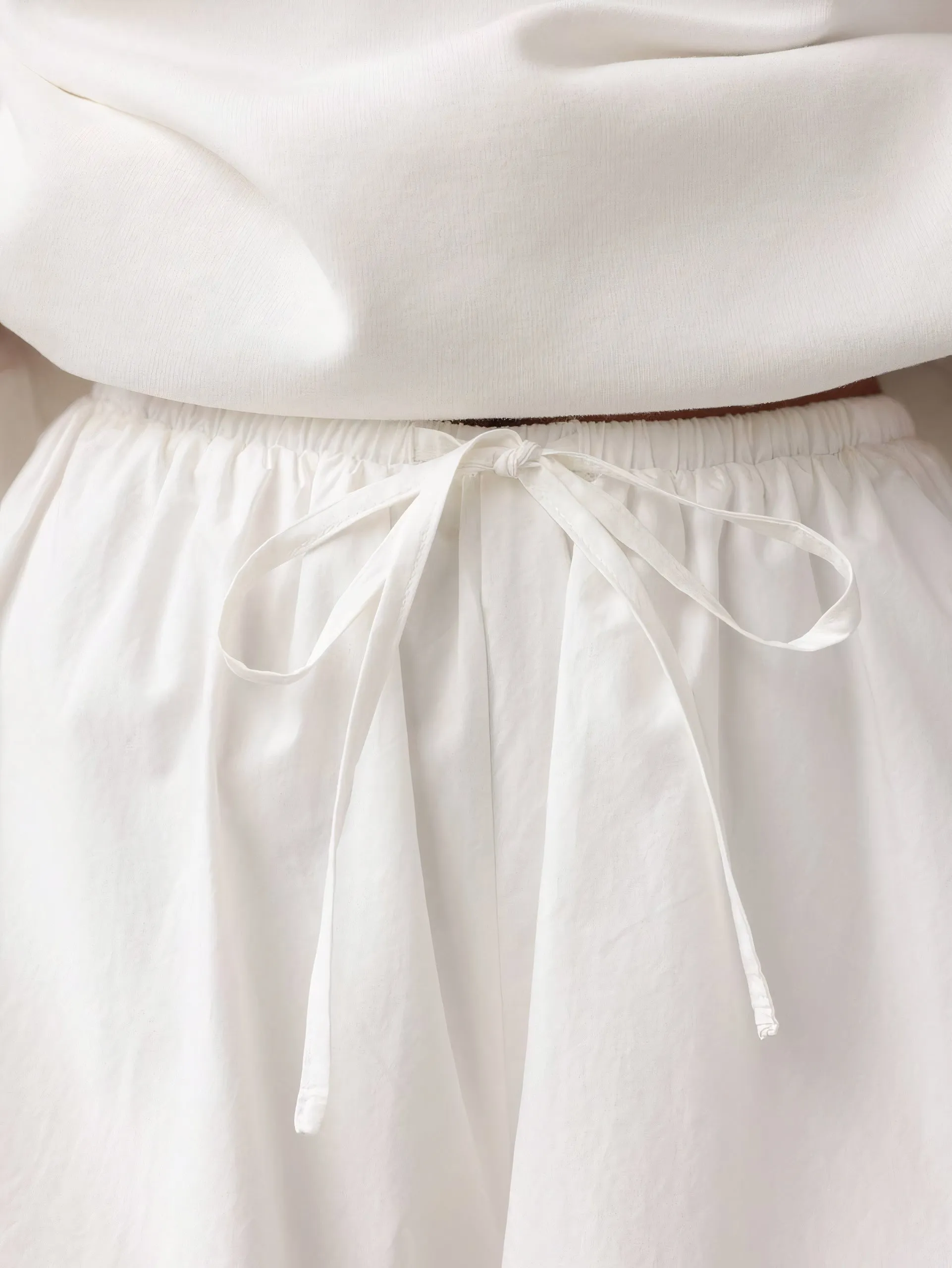 White Bubble Shorts