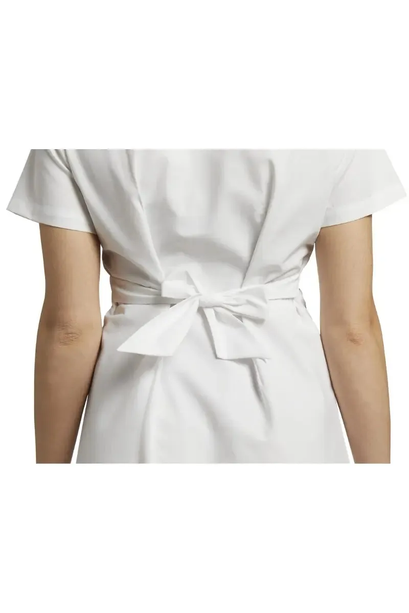 White Cross Women's A-line Scrub Dress | White