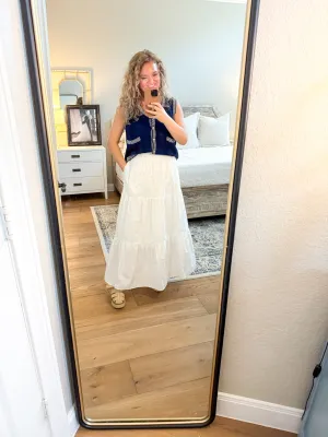 White Maxi Skirt