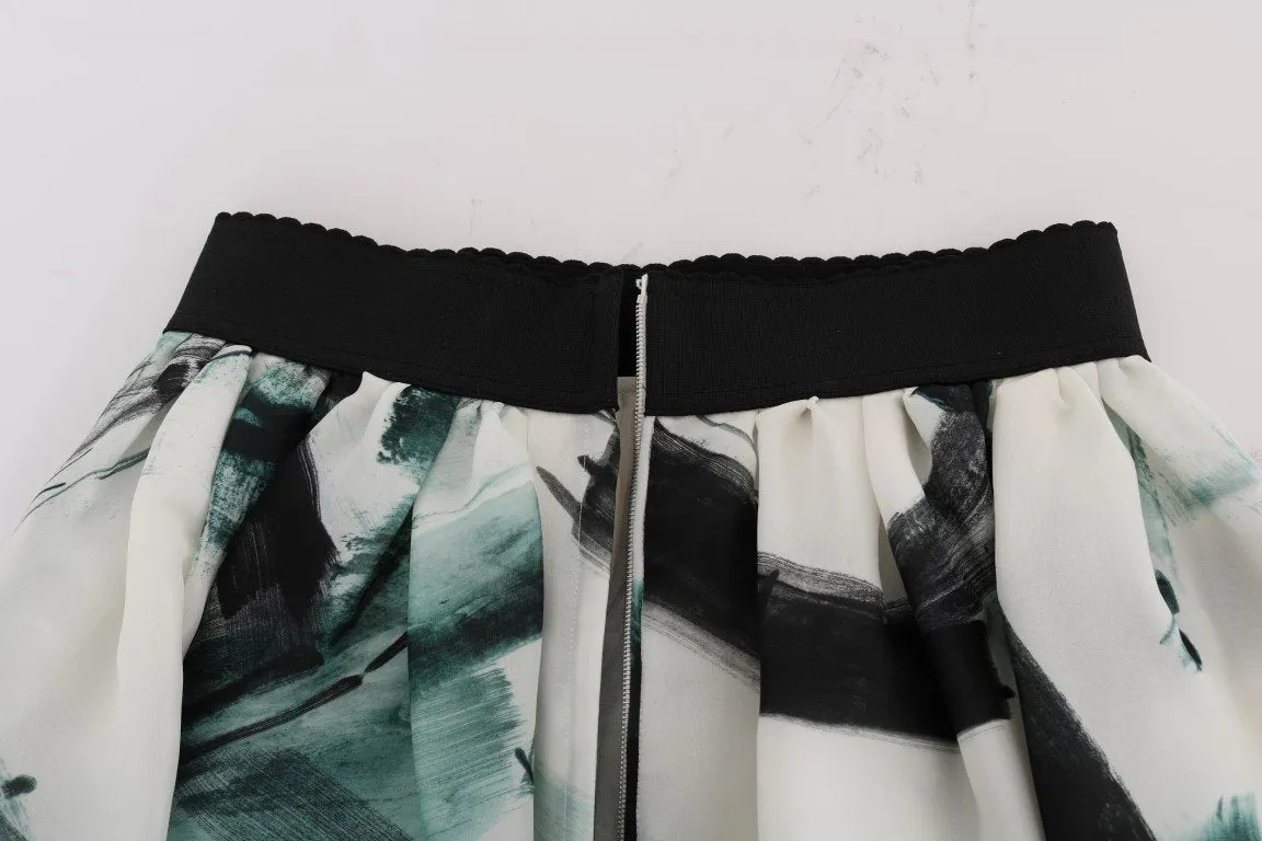 White Silk Long Maxi Skirt