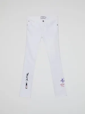 White Star Detail Jeans (Kids)
