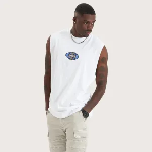 Wicked Relaxed Fit Muscle Tee Optical White