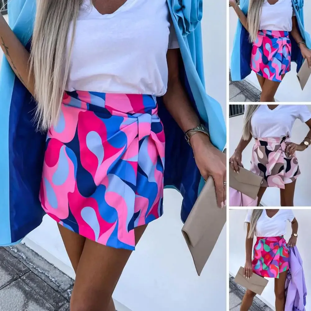 Women High Waist Divided Skirt Summer Outdoor Casual Pantskirt For Daily Wear
