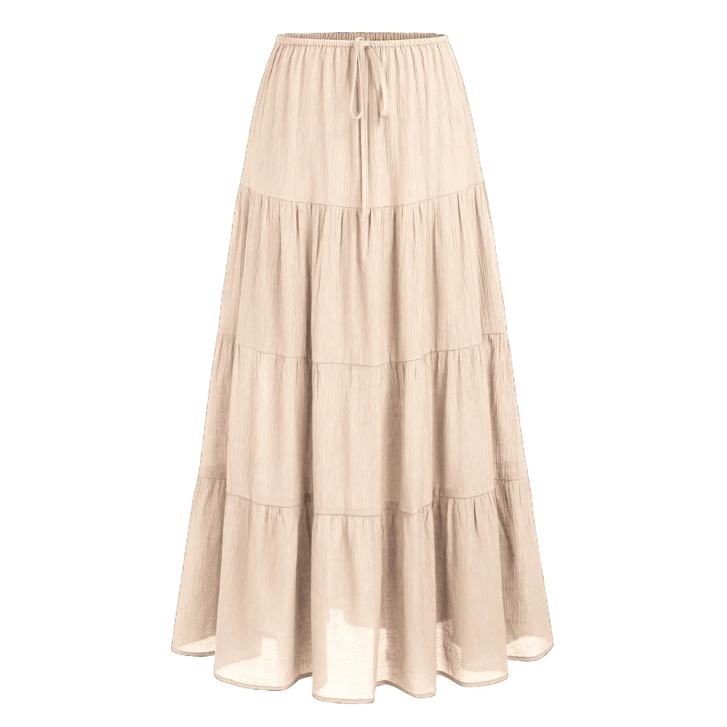 Women High Waist Loose Cotton Skirt