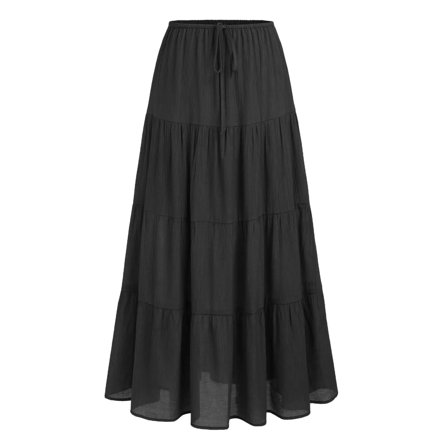 Women High Waist Loose Cotton Skirt