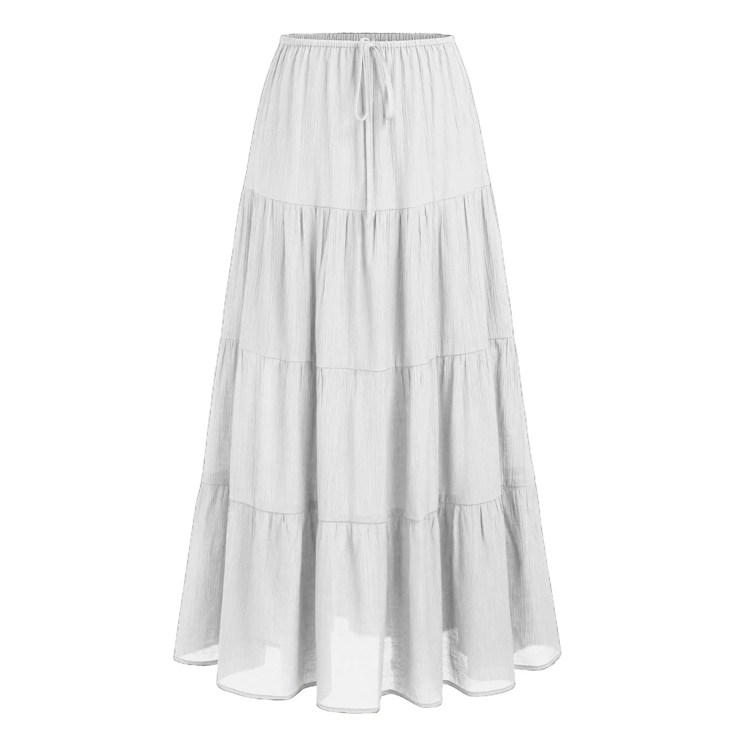 Women High Waist Loose Cotton Skirt