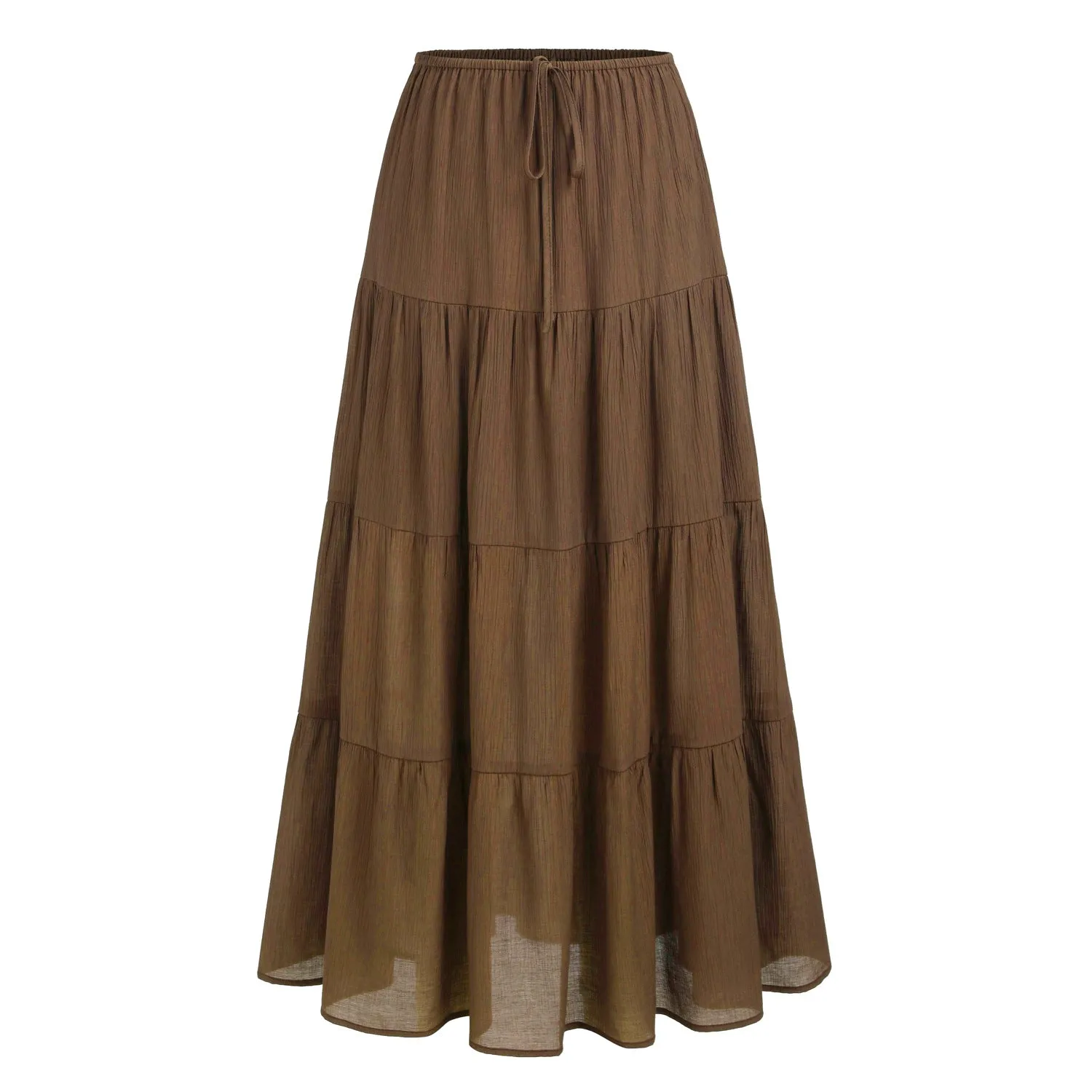 Women High Waist Loose Cotton Skirt