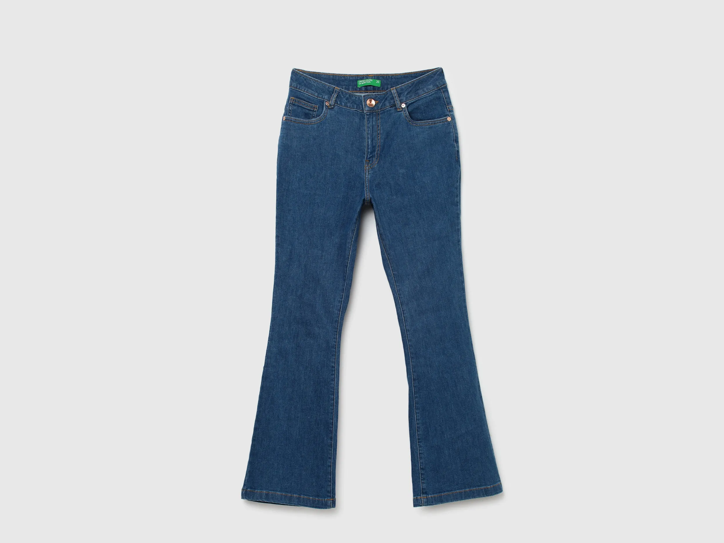Women Solid Bootleg Jeans