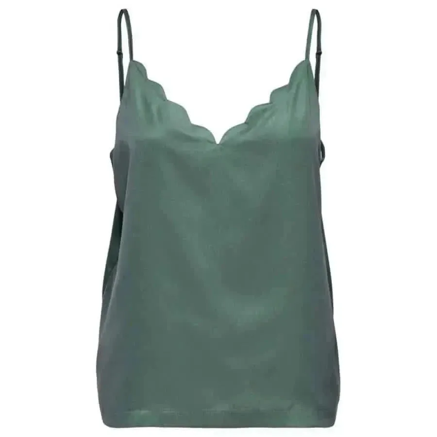 Women's Black Sweetheart Neckline Tank Top for Spring and Summer