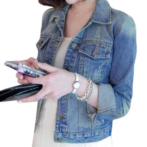 Women's Jeans Loose Denim Jacket Women Short Jean Jacket jackets for women Outwear Plus Size
