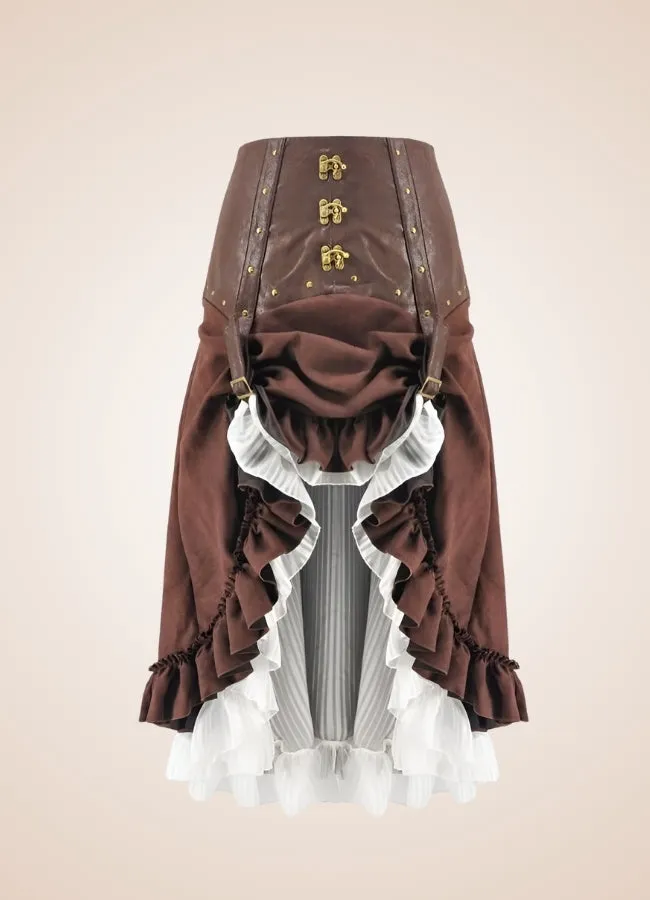 Women's Steampunk Long Skirt