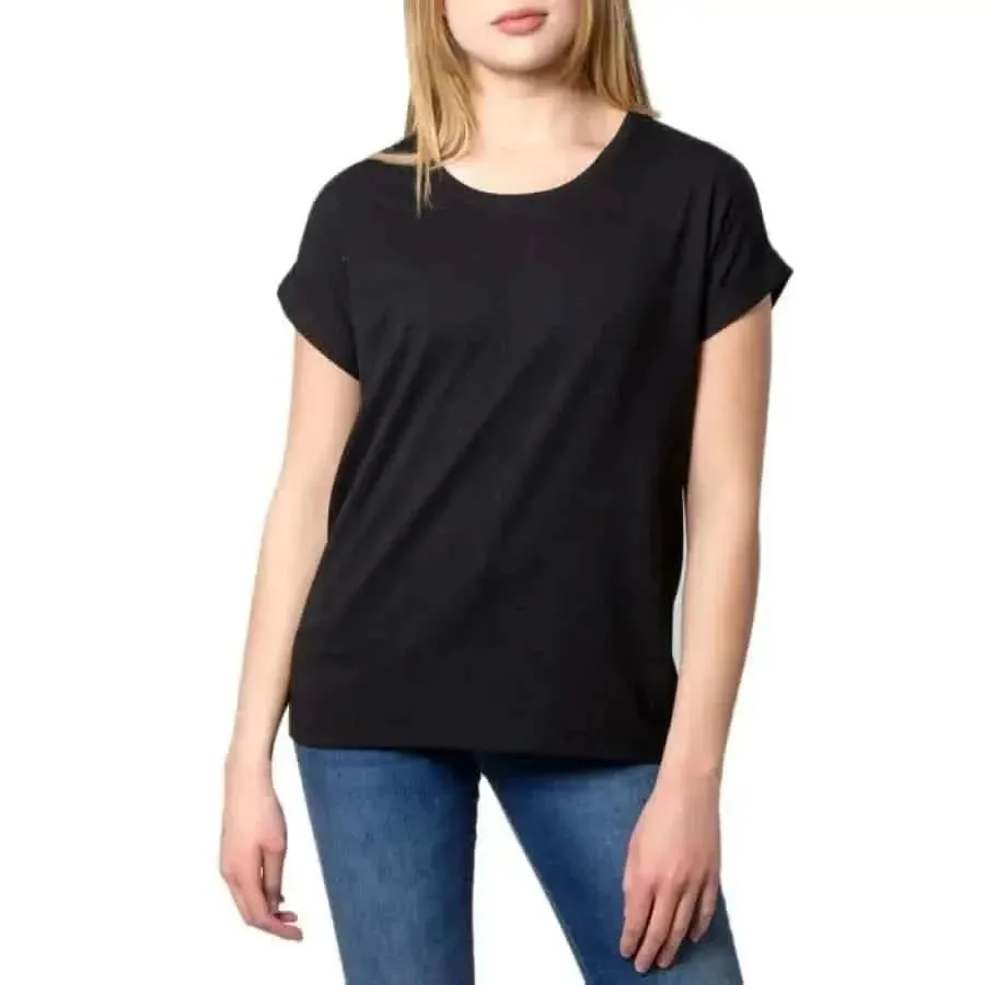 Women's White Round Neck Tank Top