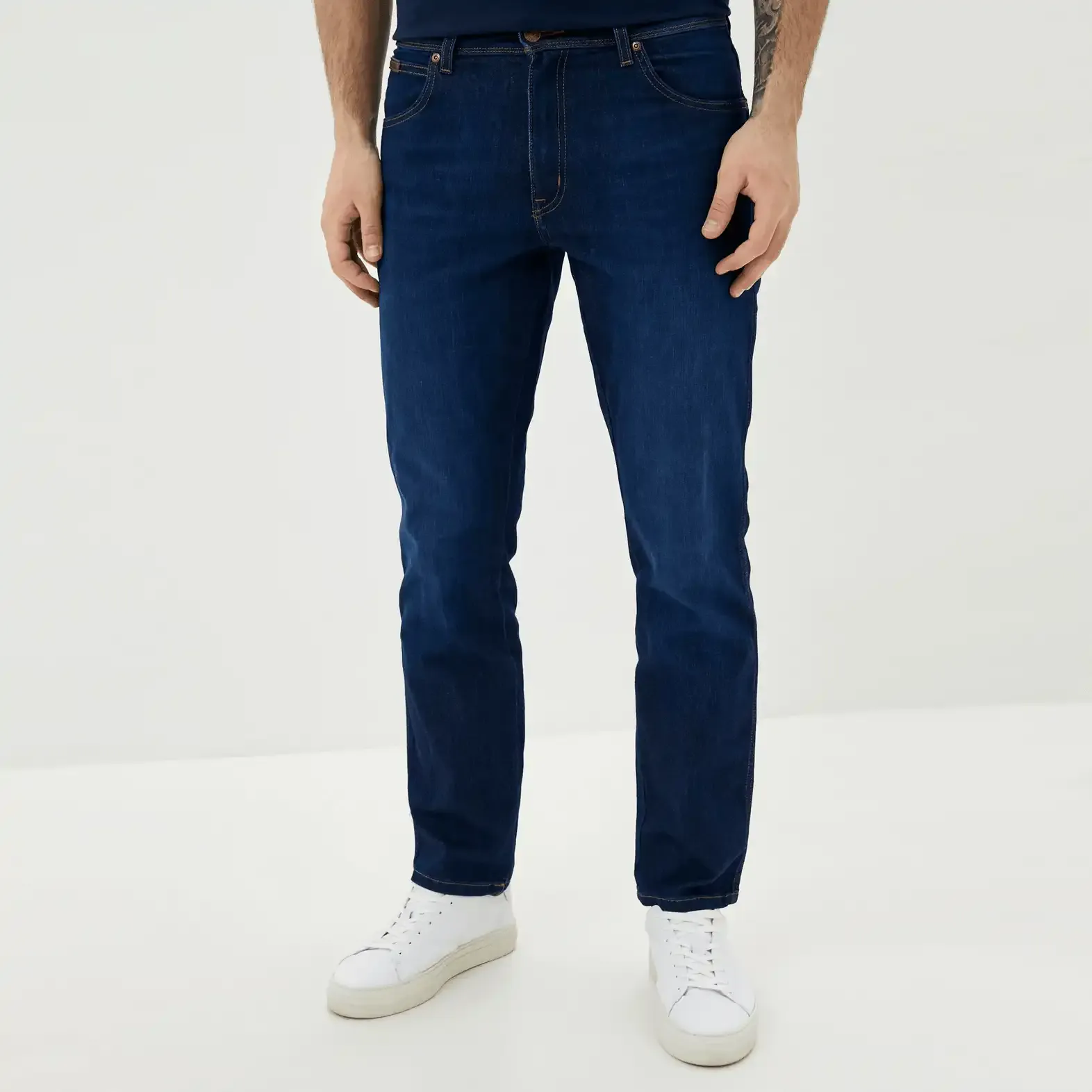 Wrangler Men's Jeans Texas 821 Authentic Straight Leg Stretch in Comfort Zone Blue