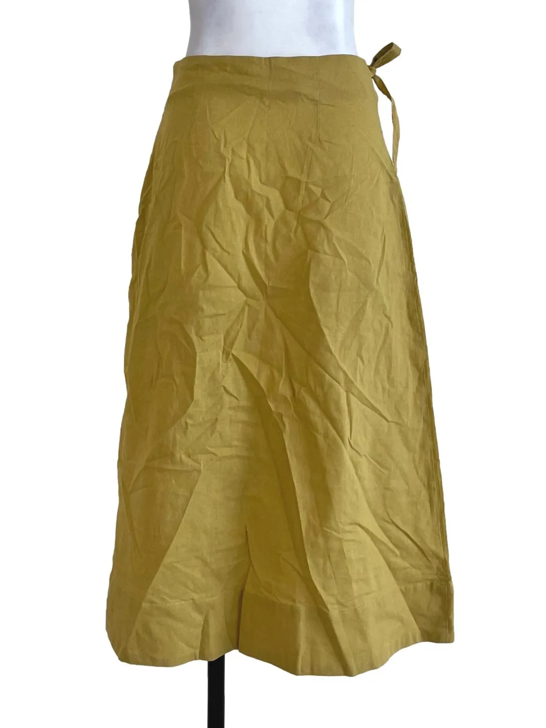 Yellow Plain Layered Skirt