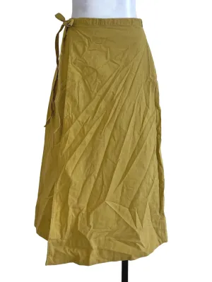 Yellow Plain Layered Skirt