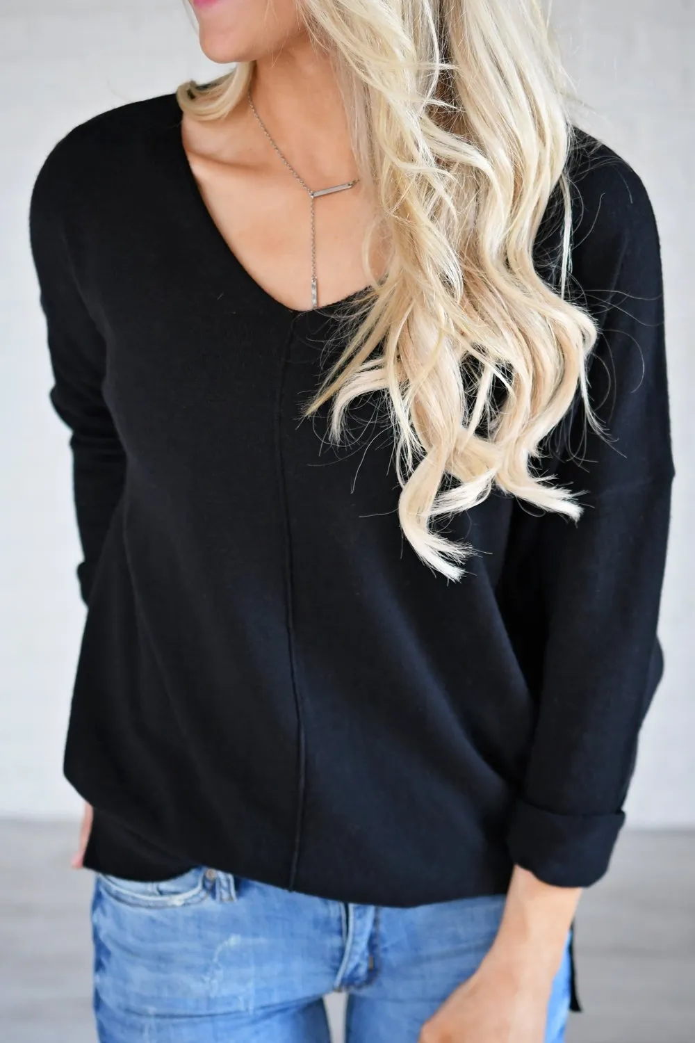 You Make My Dreams Sweater Top ~ Black