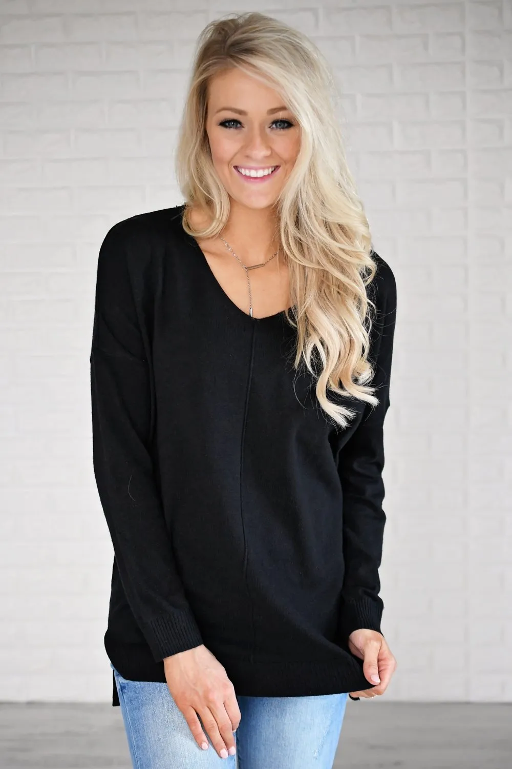 You Make My Dreams Sweater Top ~ Black