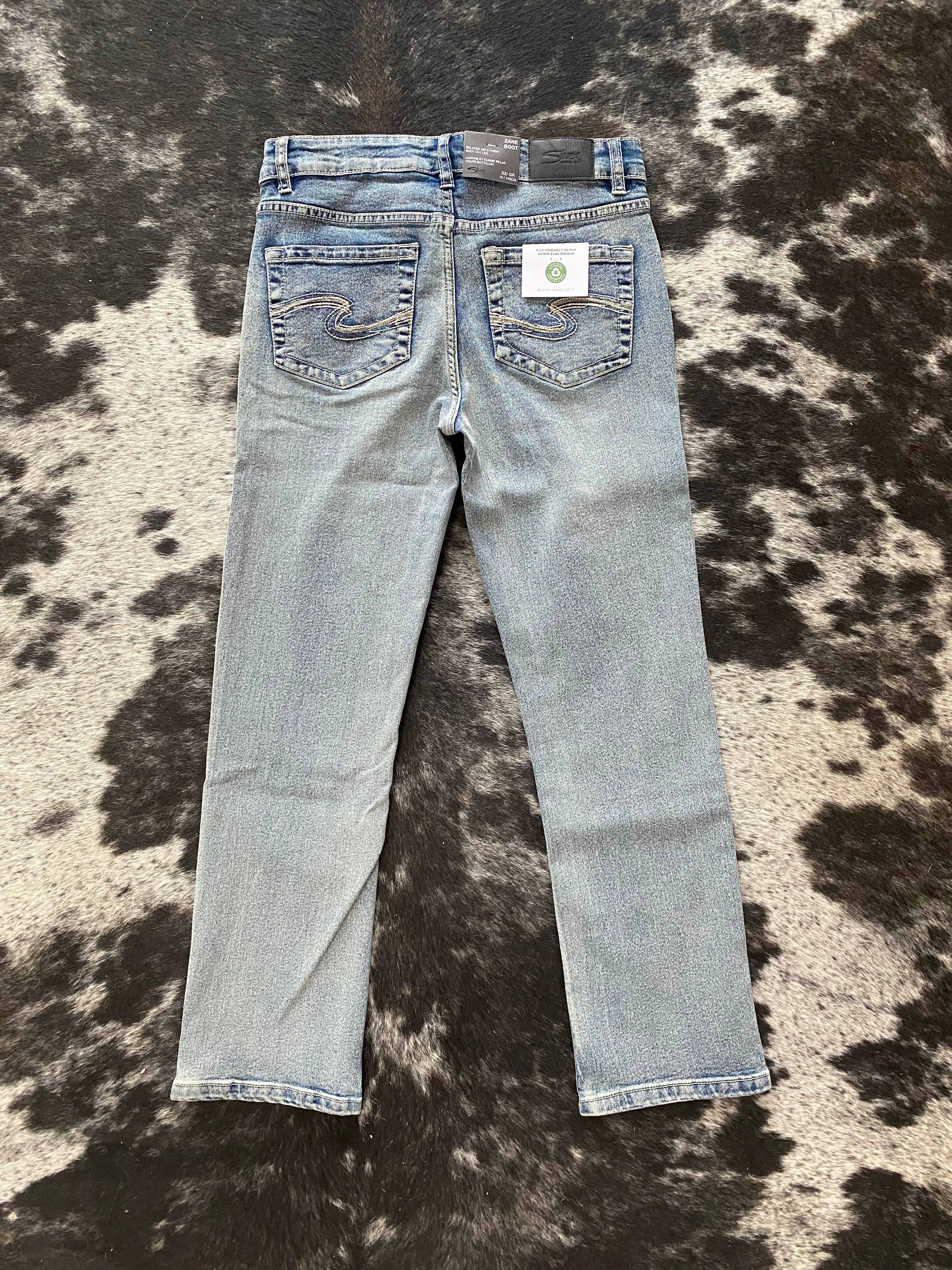 Zane Light Wash Boot Cut Silver Jeans