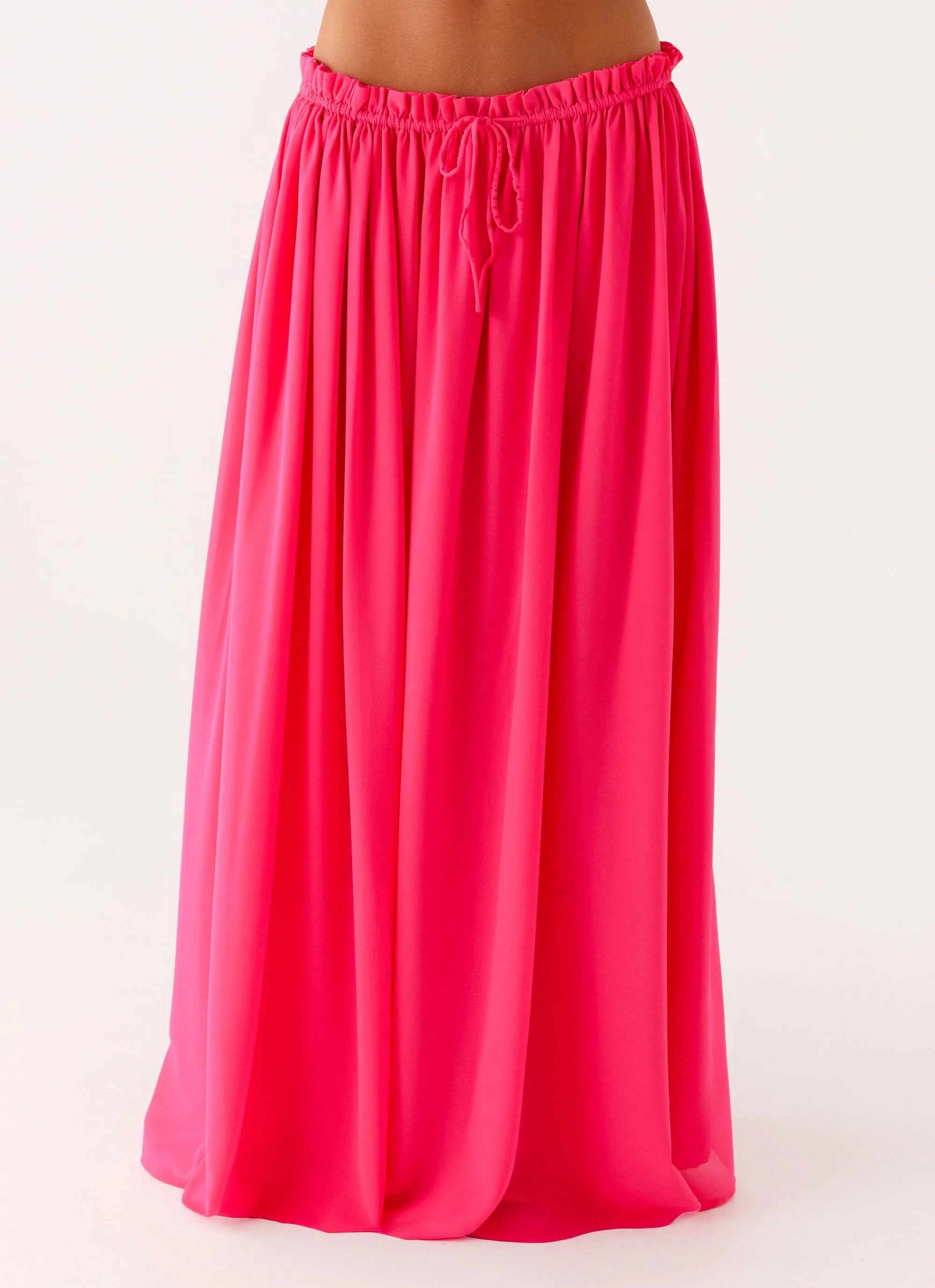 Zaya Maxi Skirt - Fuchsia